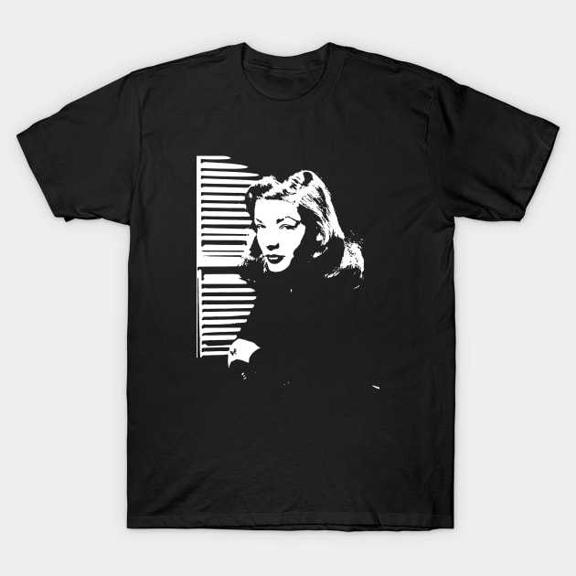 Lauren Bacall T-Shirt by GloopTrekker